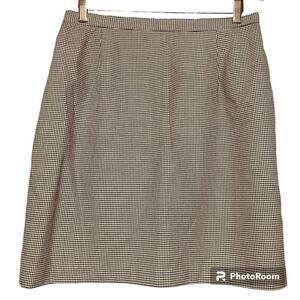 Y2K, Twee, Poetcore vintage Black and White Houndstooth Mini Skirt, Size 16